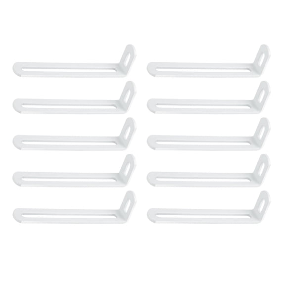 Iron Corner Brackets Set With Double Grooves Wall Mounting Brackets for Secure Wall Mounting and Home Improvement
