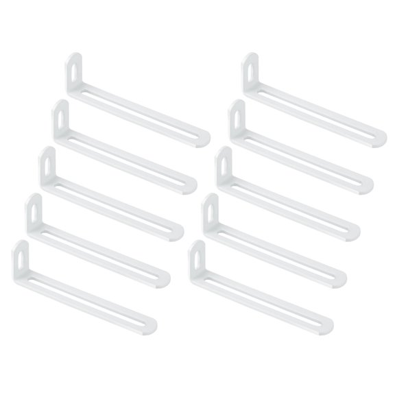 Iron Corner Brackets Set With Double Grooves Wall Mounting Brackets for Secure Wall Mounting and Home Improvement