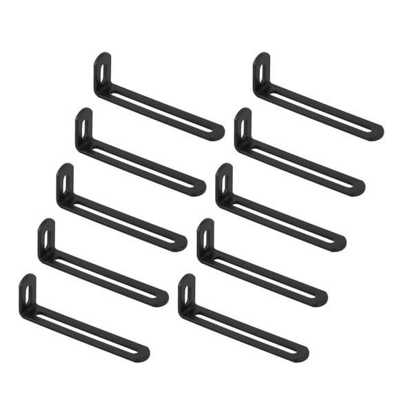 Iron Corner Brackets Set With Double Grooves Wall Mounting Rack for Secure Wall Mounting and Home Improvement