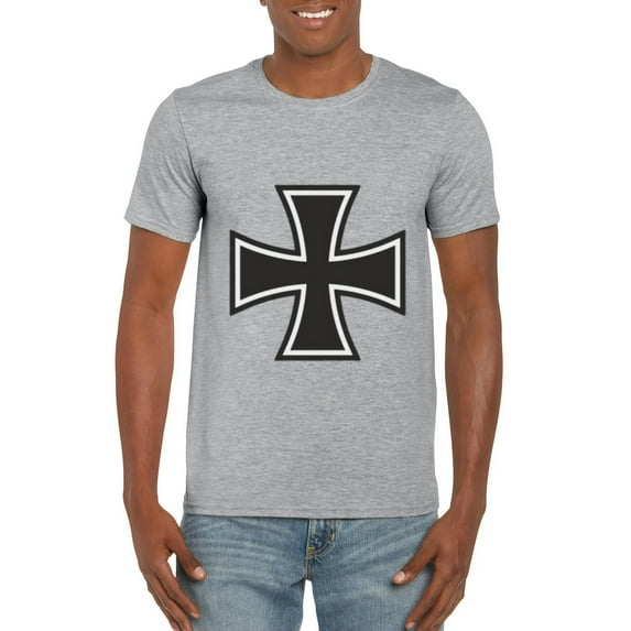 Iron Cross German Military Symbol WWI WWII History Medal T-Shirt, for men & women, up to size 5XL