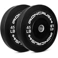thumbnail image 1 of Iron Crush Olympic Bumper Weight Plates Rubber, 1 of 3