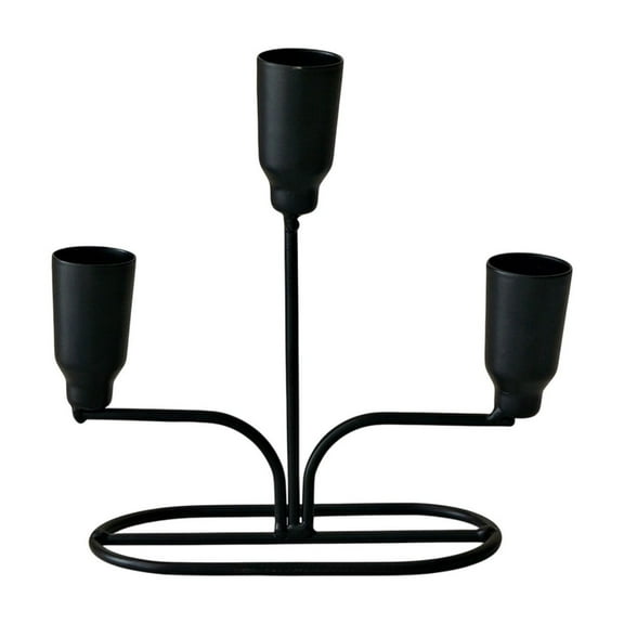 Iron Crystal Candle Holder – Modern Metal Candlestick for Dining Table Centerpieces, Romantic Decor for Valentine’s Day & Christmas