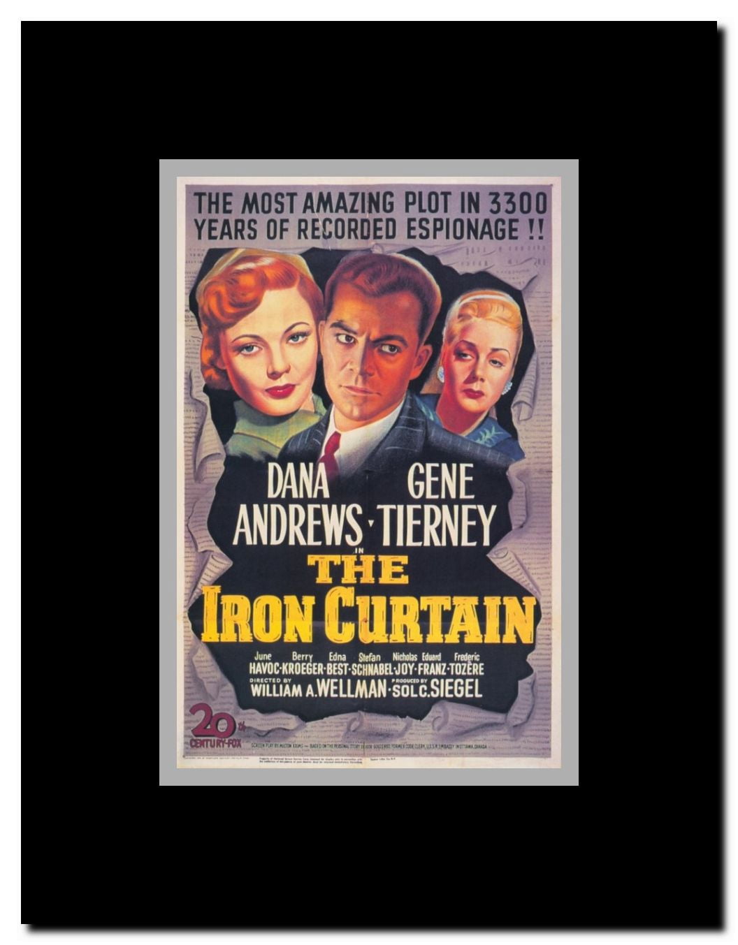Iron Curtain Framed Movie Poster