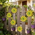 thumbnail image 1 of Iron Daisy Wall Hanging, Outdoor Garden Courtyard Decoration, Creative Horticultural Wall Decor, Metal Flower Wall Art, Garden Fence Decoration, Indoor Outdoor Wall Hanging, 1 of 6