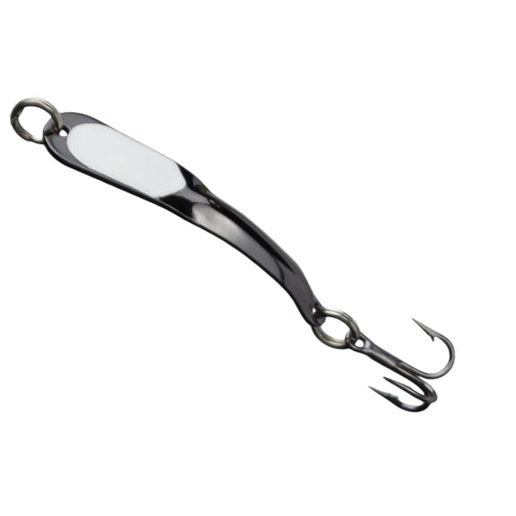 Iron Decoy Steely 1 Lure 1.5'', Black/Glow in the Dark, 1/12 oz
