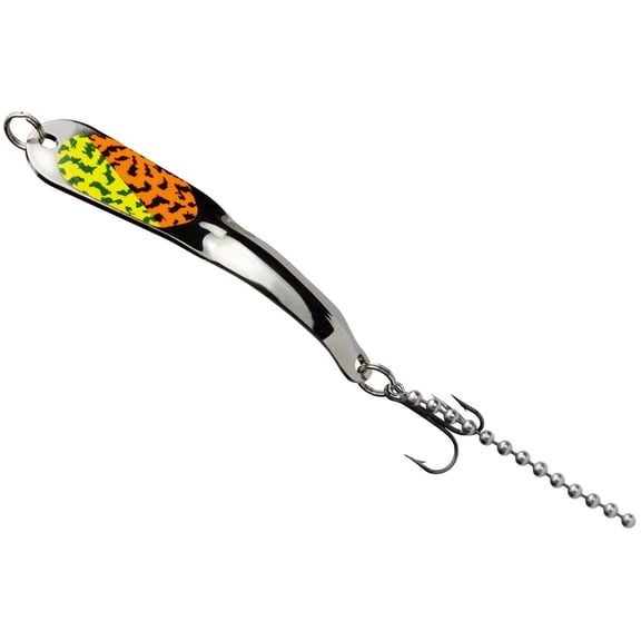 Iron Decoy Steely 2 Lure 2'', Silver/Orange Green, 1/10 oz