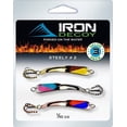 thumbnail image 1 of Iron Decoy Steely 2 Tri Pak #1 Three 1/10oz 2in Casting Spoon Lures 3 Color Patterns, 1 of 3