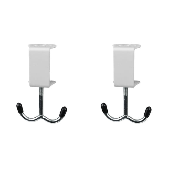 Iron Desk Hanger Hooks, Loetky Under Headset Stand For Office, Computer Desk, On Under Desk Backpack Hook With Adjustable Arm Clamp, 2*Table Hooks, 9*3Cm