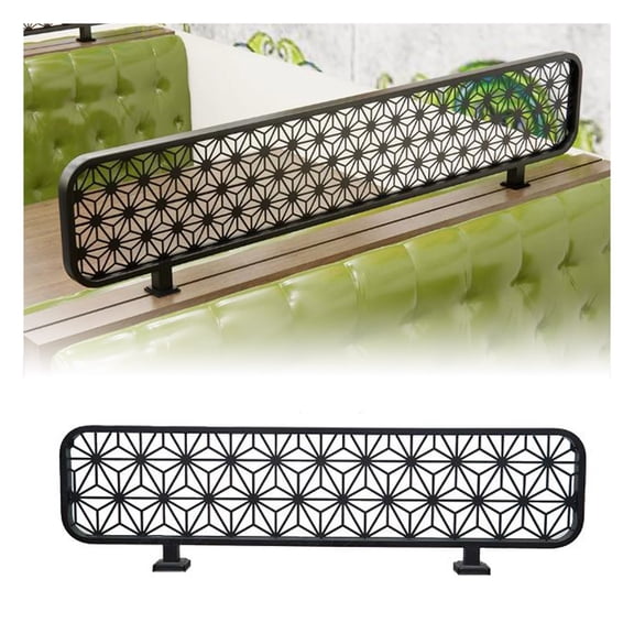 Iron Dividers for Dining Areas,Metal Frame Screen Partition,Translucent Privacy Screen Panel for Open Restaurant Hotel Bar