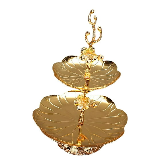 Iron Double Stand, Cupcake Holder Pastry Tray Table Decoration Pallet rack and shelf, for Wedding, Celebration Serving Platter