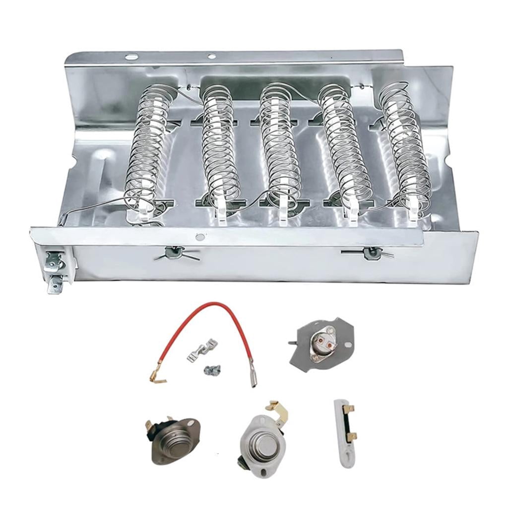 Iron Dryer Heating Part with Thermostat Set Efficient Dryer Part Drying Appliance Repair Component Dryer Accessories