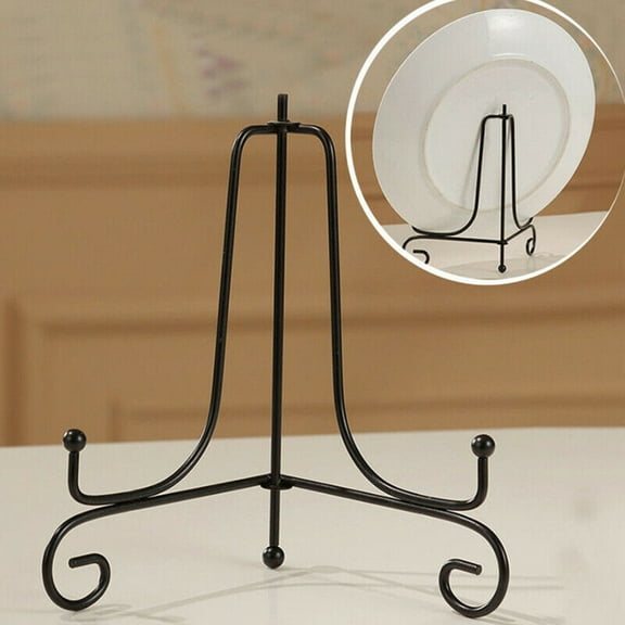 Iron Easel Classic Display Stand Bowl Plate Art Picture Photo Frame