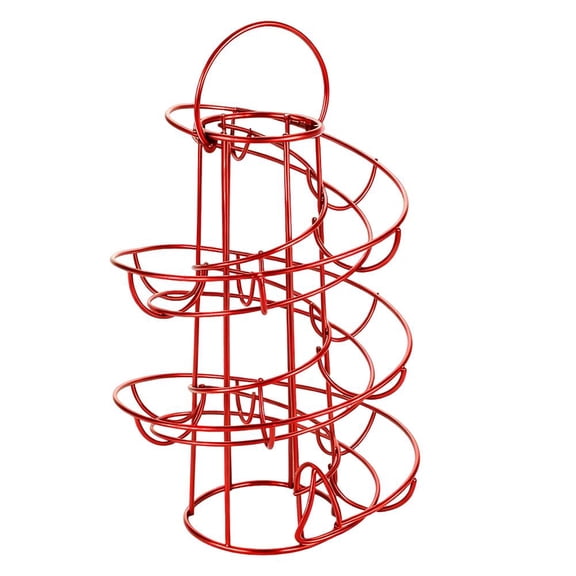 Iron Egg Dispenser With Rolling Design For Kitchen Countertop And Refrigerator Storage