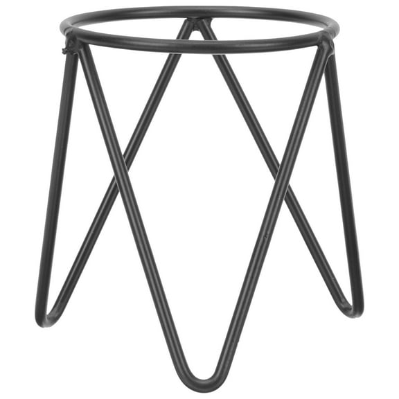 TABLZONE Stable Iron Sphere Holder for Home Decor Black Crystal Display