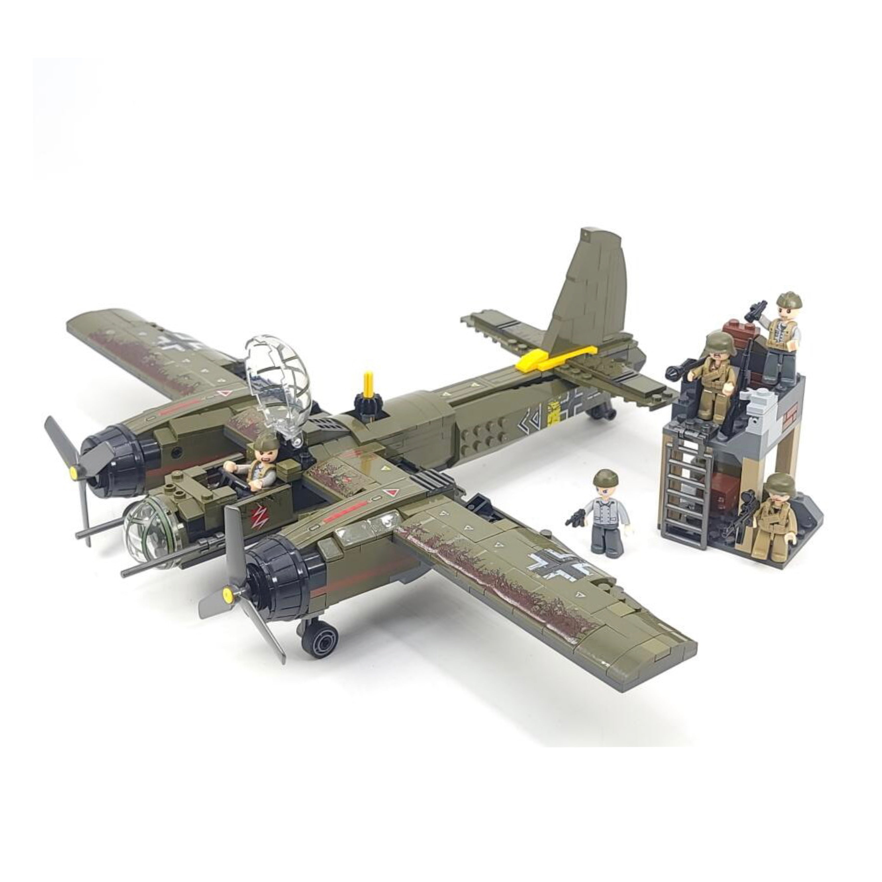 Iron Empire WW2 Air Bomber JU88 Building Blocks Toy Plane Set, JU-88 Plane, General Jim's Toys