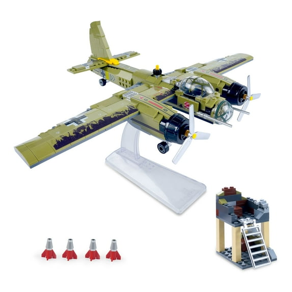WWII Iron Empire Air Bomber Plane JU-88 Building Blocks Set | 559 Pieces | GJ-WW2GB