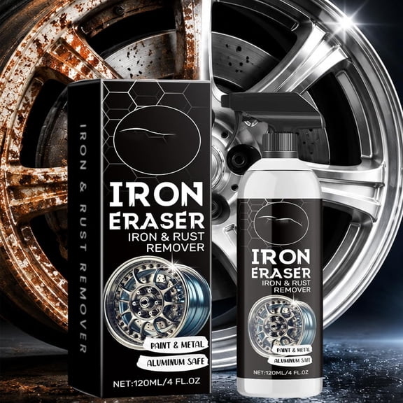 Iron Eraser Iron And Rust Remover Spray, Fast Acting Iron Eraser Spray for Professional Automotive Surface Cleaning