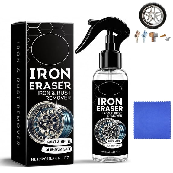 Iron Eraser Rust Remover Spray, Iron Powder Remover Spray for Car ...