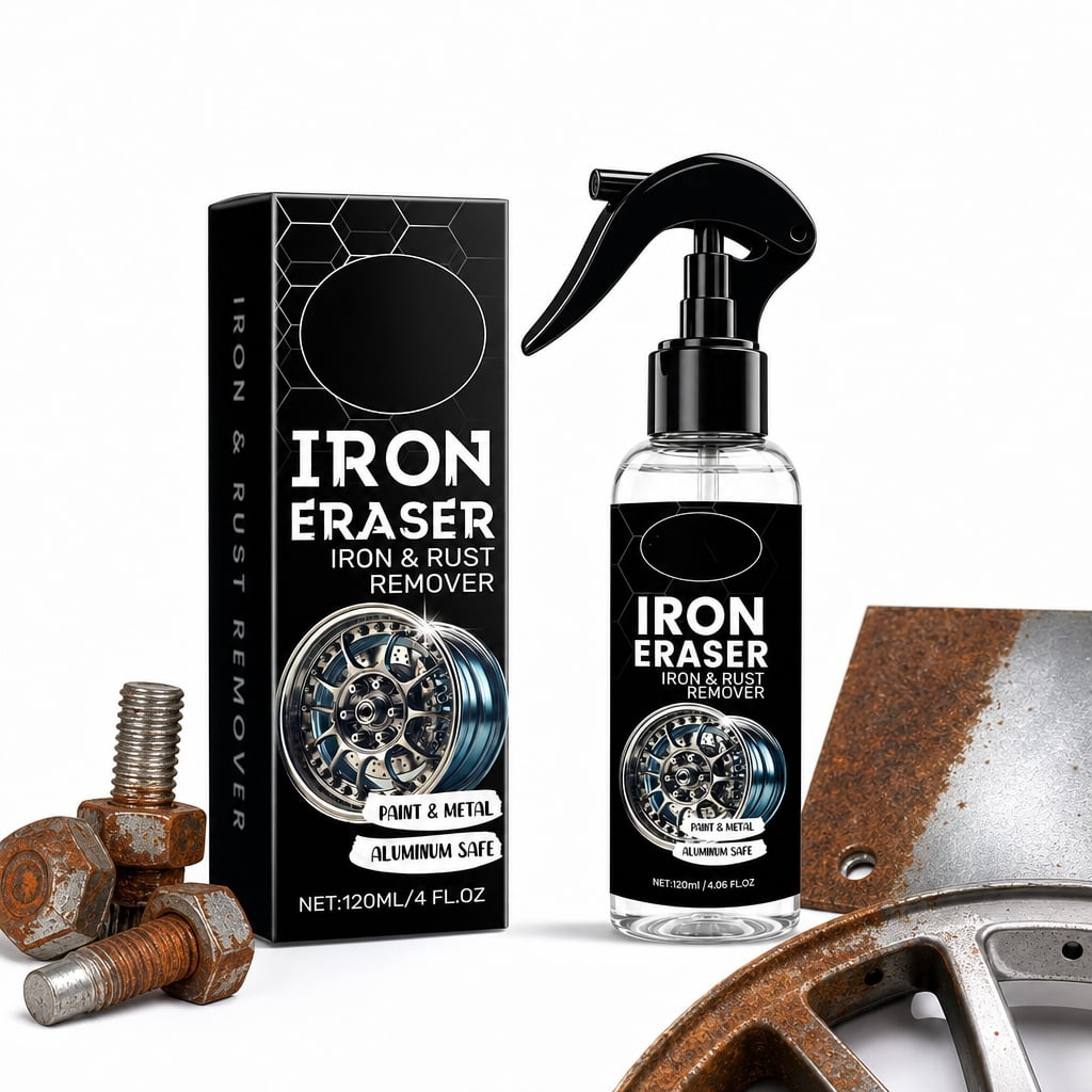 Iron Eraser Rust Remover Spray, Iron and Rust Remover for Car Wheels ...