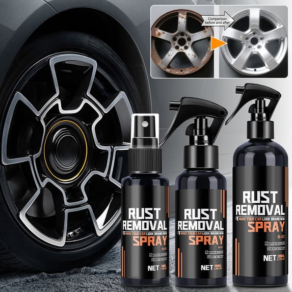 Iron Fallout Remover for Car Wheels and Paint – Rust Spot Cleaner Safe for All Surfaces, Color-Changing Gel Spray, Preps for Wax or Ceramic Coating