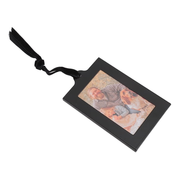 Iron Family Tree Wall Art with 6 Hanging 2x3 Inch Photo Frames, Tabletop Display Stand for Home Decor