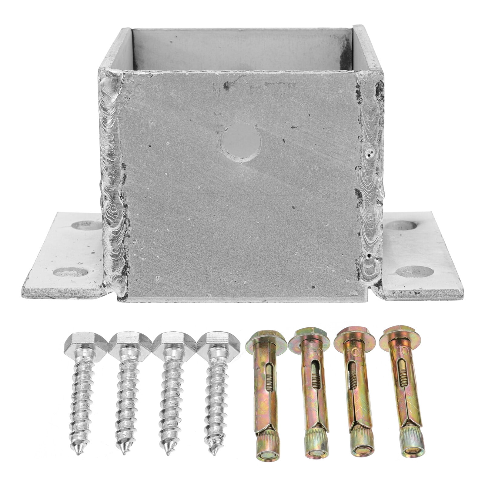 Iron Fence Post Base Heavy Duty Fence Post Base Bracket Post Anchor