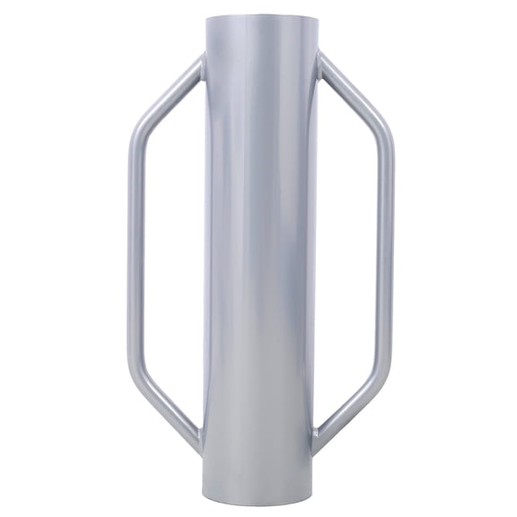 Iron Fence Post Driver 30LB T Post Pounder Rammer for Installing Fence Posts, Steel Post Driver with Handle, Grey