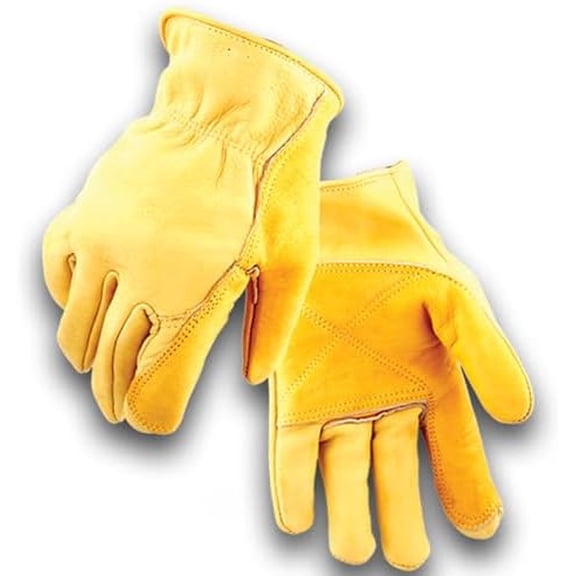 Iron Fencer Leather Work Glove- 207 X-Small Cowhide Leather Fencing Gloves for Men Heavy Duty Double Palm, Guantes de Trabajo, Ranch, 207XS$$Tools & Hardware Other