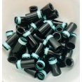 thumbnail image 1 of Iron Ferrules Black w/ Silver & Turquoise Rings 1”, 1 of 1