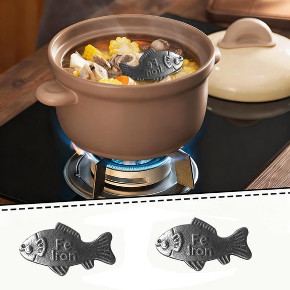 Iron Fish Cooking Tool, Natural Iron Supplement for Food and Water Iron Deficiency Support, Reusable Iron Fortifier for Soup Stew Cooking for Vegetarians Athletes Family Nutrition