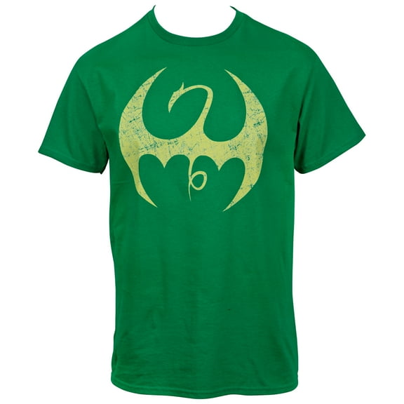 Iron Fist Distressed Symbol Men's T-Shirt-4XLarge