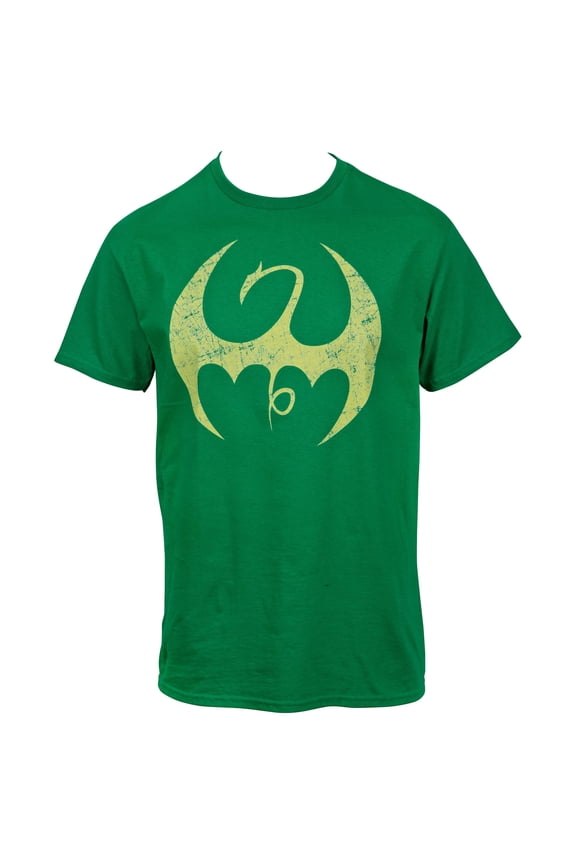 Iron Fist Distressed Symbol Men's T-Shirt-4XLarge