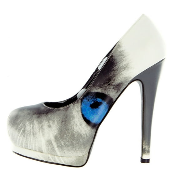 Iron Fist - Pussy Footing White Womens Platform Pumps - US Size 5