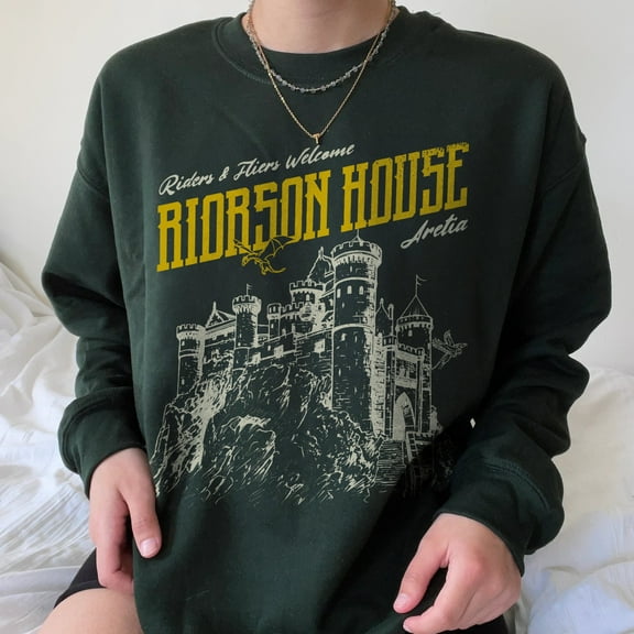 Iron Flame Sweashirt | Xaden Riorson House Shirt, Fourth Wing Merch, Violet Sorrengail Silver One Basgiath War College Dragon Rider Bookish