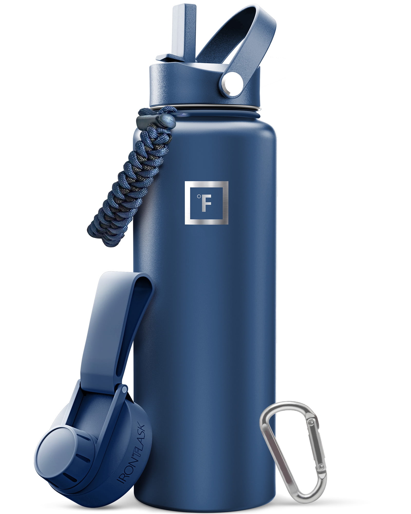 【新品・未使用】 トリーバーチ 水筒 VACUUM-SEALED FLASK Iron Flask 40 oz Twilight Blue Stainless Steel Water Bottle
