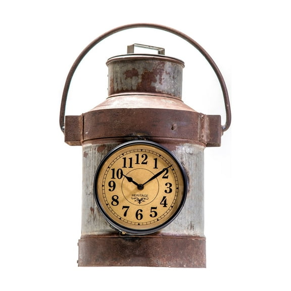 Iron Floor Clock made from Milk Containers