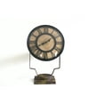 thumbnail image 1 of Iron Floor Clock made from Old Iron Lamp, Green, 1 of 4