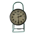 thumbnail image 1 of Iron Floor Clock made from Old Iron Lamp, Green, 1 of 3