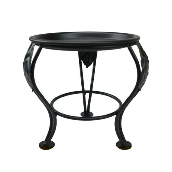 Iron Flower Pot Stand Indoor Outdoor Table Plant Stand Rack Free Standing Bonsai Holder Flower Pot Candle Holder Shelf Tray black 13.5*13.5*13cm