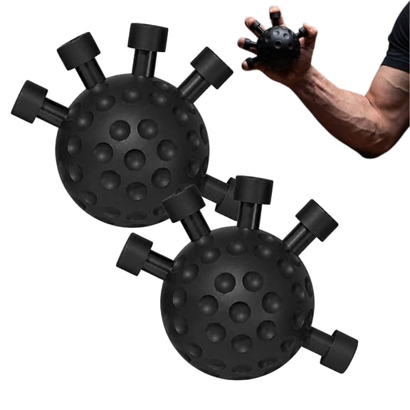 Iron Forearm Trainer, Forearm Trainer Ball with Multi-Directional Resistance, Compact Portable Hand Grip Strengthener for Daily Fitness (2PCS)