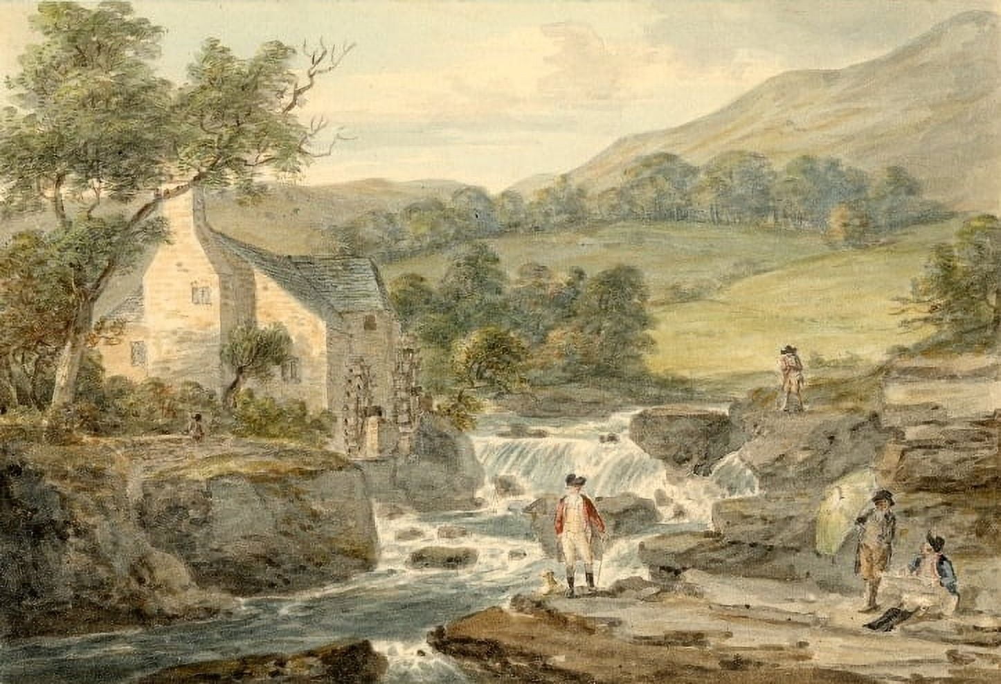 Iron Forge Barmouth Canvas Art - Paul Sandby (24 x 36)
