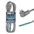 thumbnail image 1 of Iron Forge Cable Flat Plug 12 Gauge Power Cord Replacement - 15ft,15 Amp Gray Heavy Duty, 12/3 SJT 3 Prong Cable for Appliances & Power Tools, 1 of 8