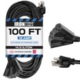 Iron Cable Oil Resistant 3 Outlet Heavy Duty Extension Cord 100