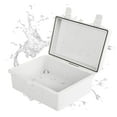 thumbnail image 1 of Iron Forge Cable Waterproof Junction Box Extra Large - Outdoor Electrical Enclosure - ABS Plastic Project Boxes Weatherproof Hinged Light Gray Panel Cover - IP65 Size 16" x 12" x 7.2" Inch, 1 of 5