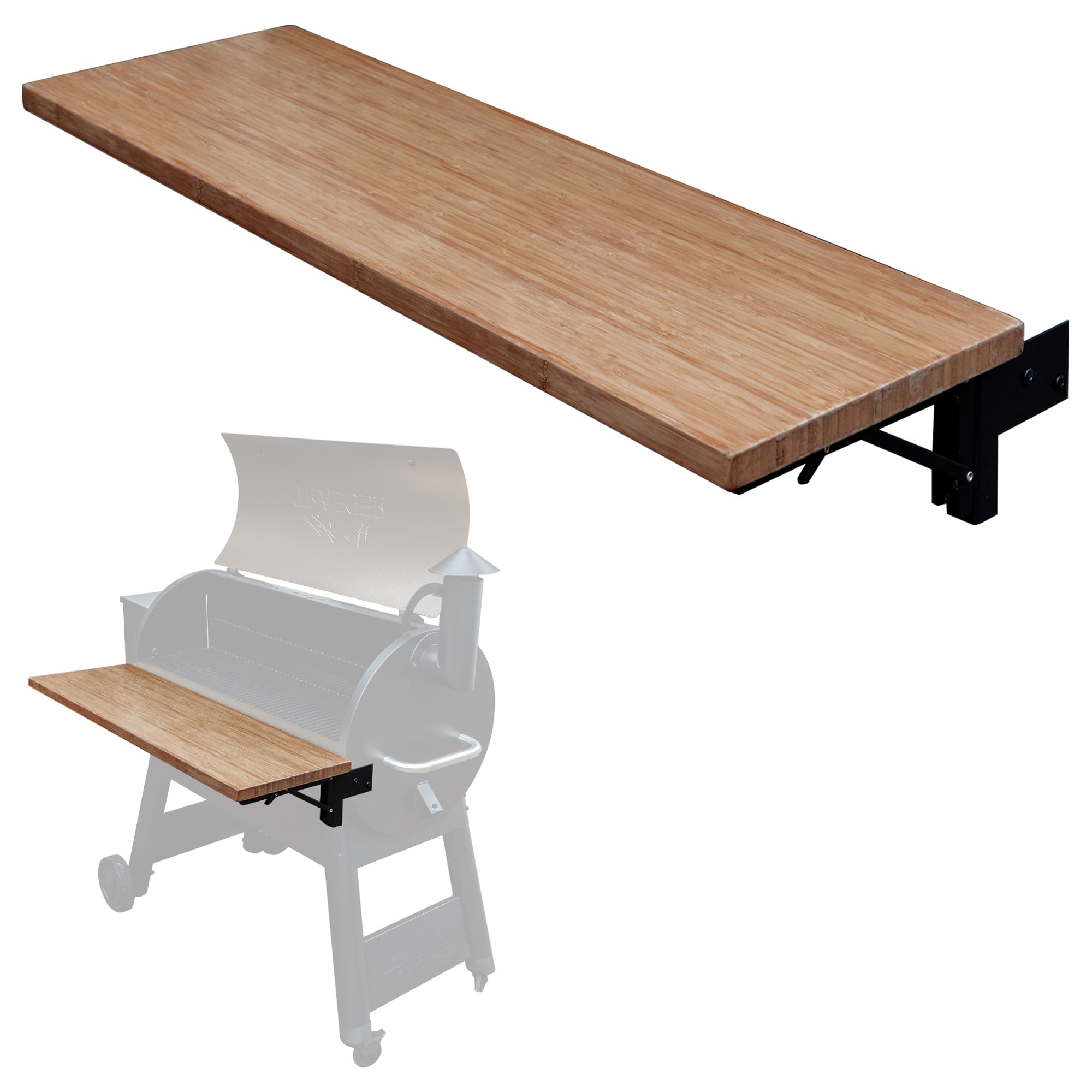 Iron Forge Faltbares Grillregal 37,5x12 Cm – Für Traeger Pro 34, 780, Ironwood 885, Aus Composite, Inkl. Montageset