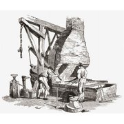 An Iron Foundry In The Early Nineteenth Century From The Book Short History of The English People by J.R. Green Published London 1893 Poster Print, 32 x 26 - Large