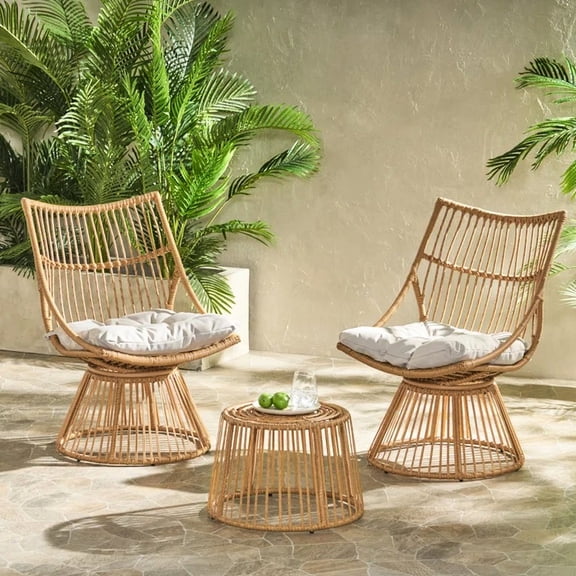 Iron - Framed Chair and Table Set / Relax in the Sun