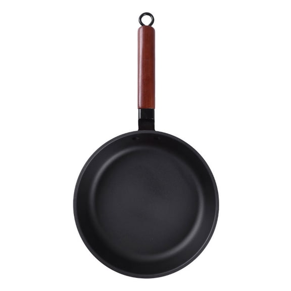 Soimiss Pancake Cooking Pan Non Stick Iron Black Pan for Kitchen Use Suitable for Steaks Omelette