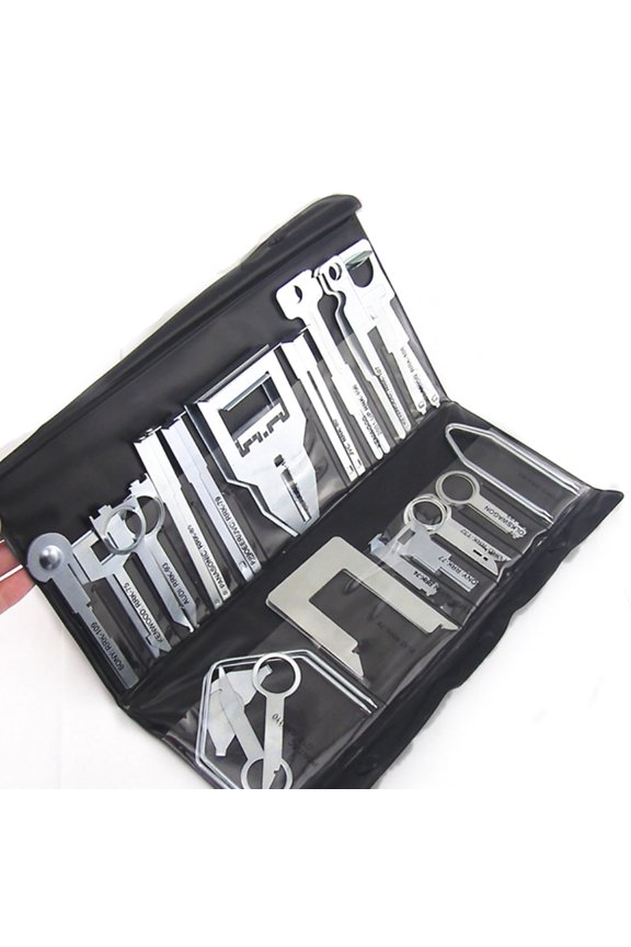 Iron Galvanized Car Audio System Disassembly Tools 36 Removal Keys, Multi Functional, for CD Players, Audio Consoles
