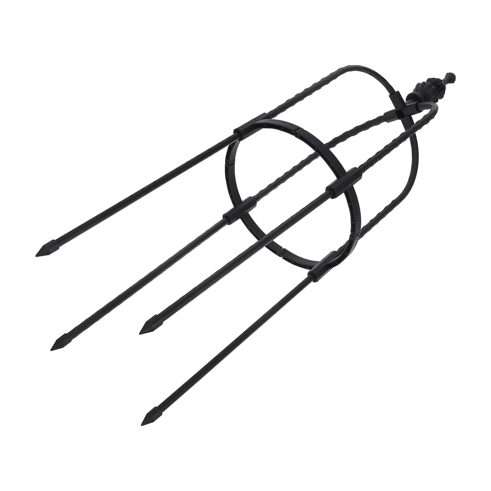 DRAFIDEEP Flower Garden Trellis Obelisk Trellis Stainless Steel Black 1Set